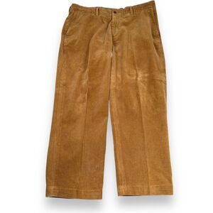 Polo Ralph Lauren Corduroy Preston Pants Men’s 38 x 27 Brown Pockets‎ Cotton